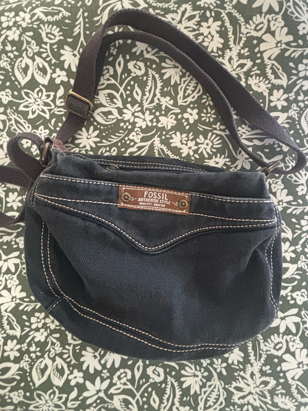Fossil Canvas Sling Bag